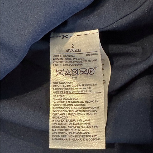 Banana Republic Blue and Black Fit and Flare Textured Fit and Flare Dress Size 2 - Picture 5 of 9